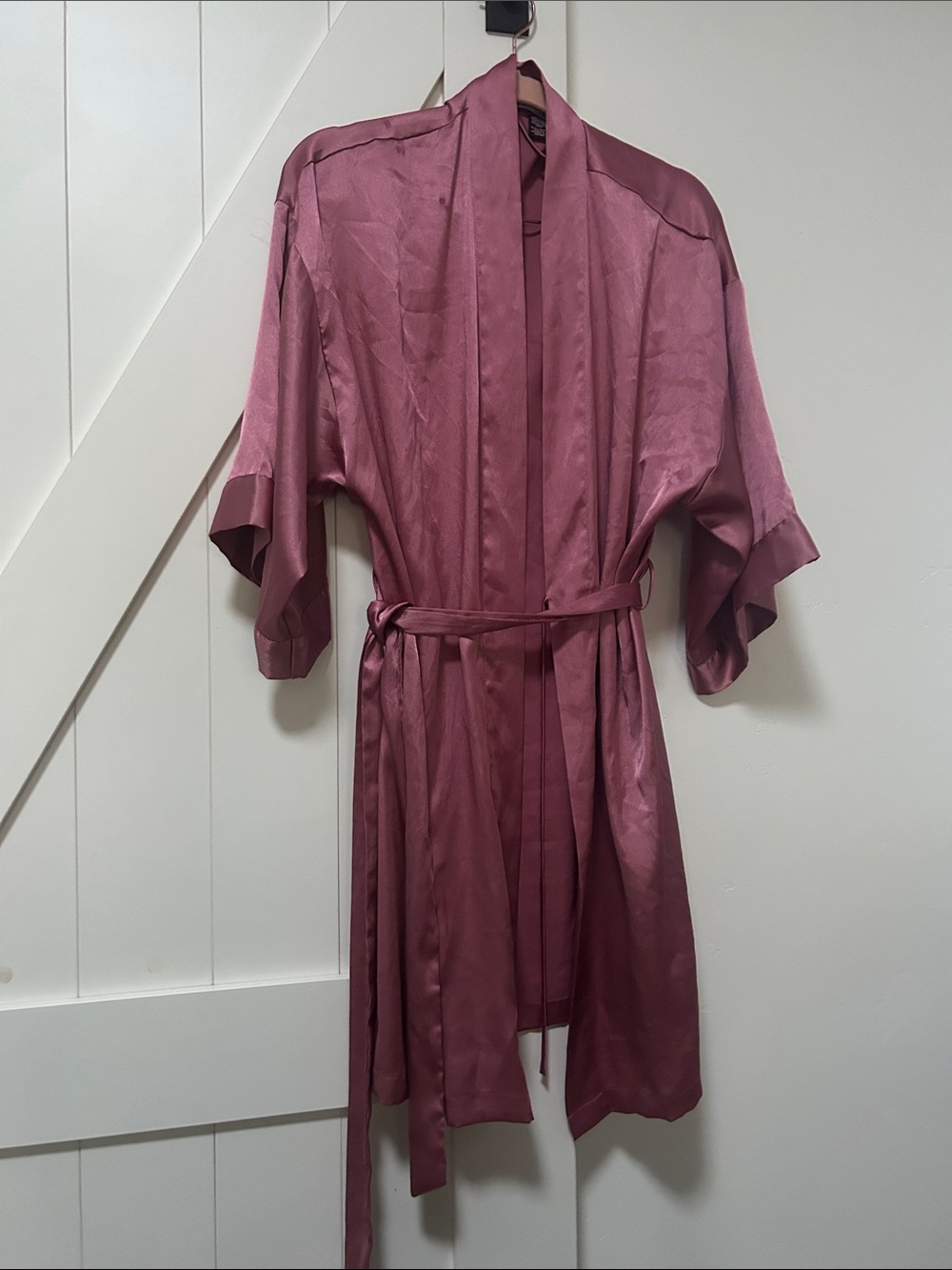 Victoria's Secret Mauve Satin Kimono Robe
